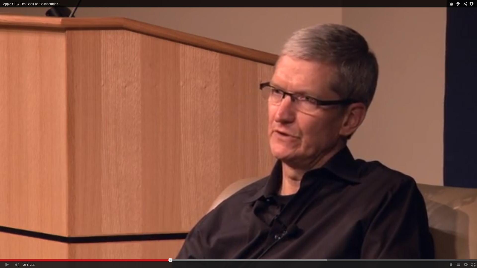 Apple CEO Tim Cook talks collaboration.