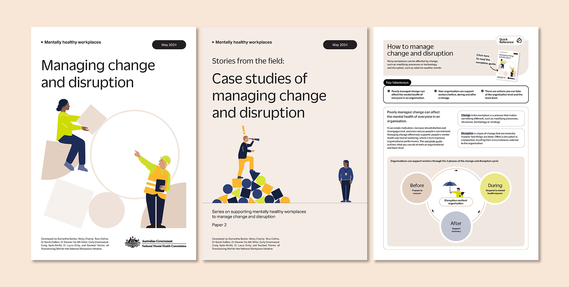 Image of resources from the Mentally Healthy Workplaces - Blog for workplace mental health tools