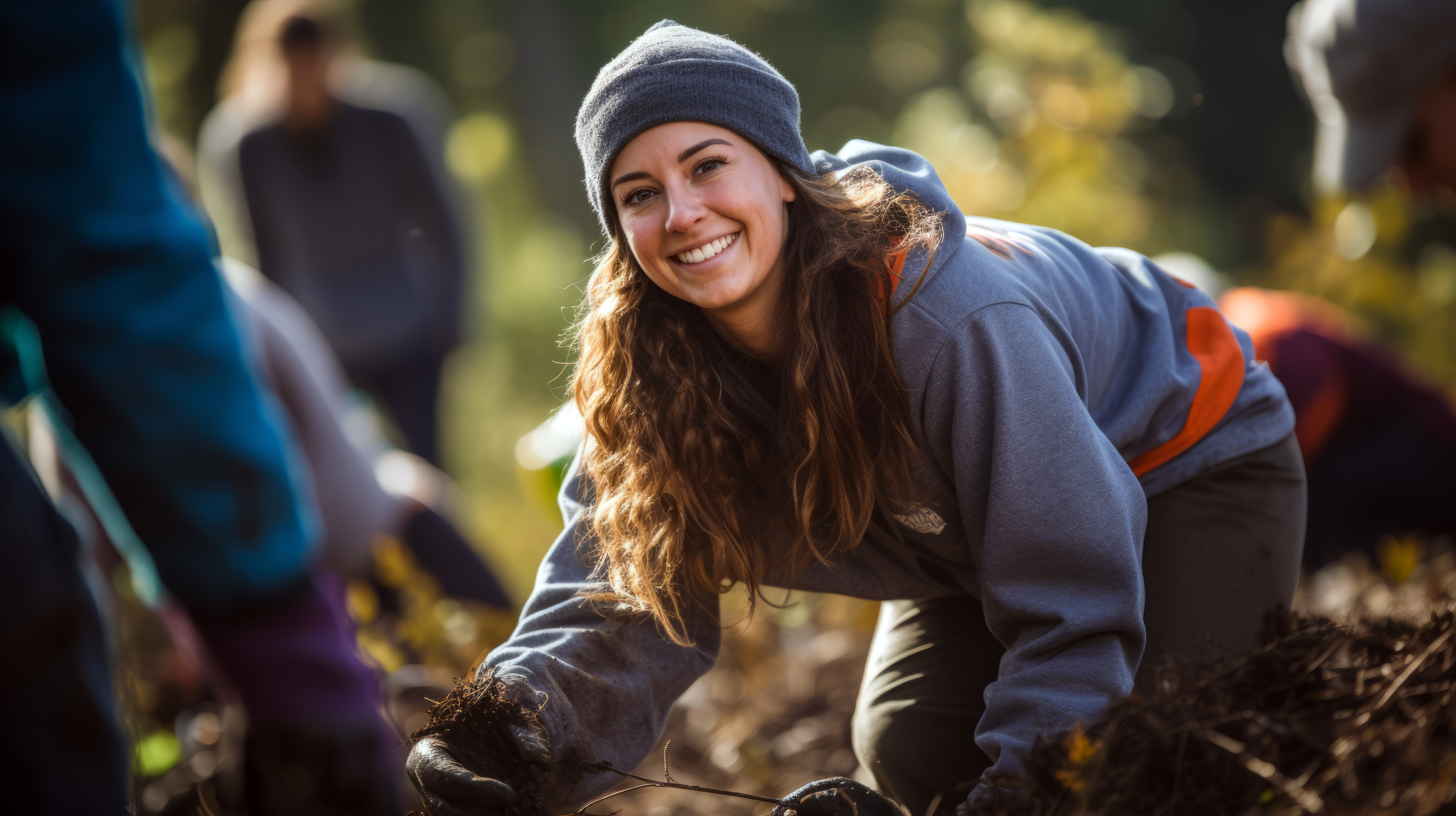 image of a volunteer representing bupa foundation's impact strategy focus on people and planet