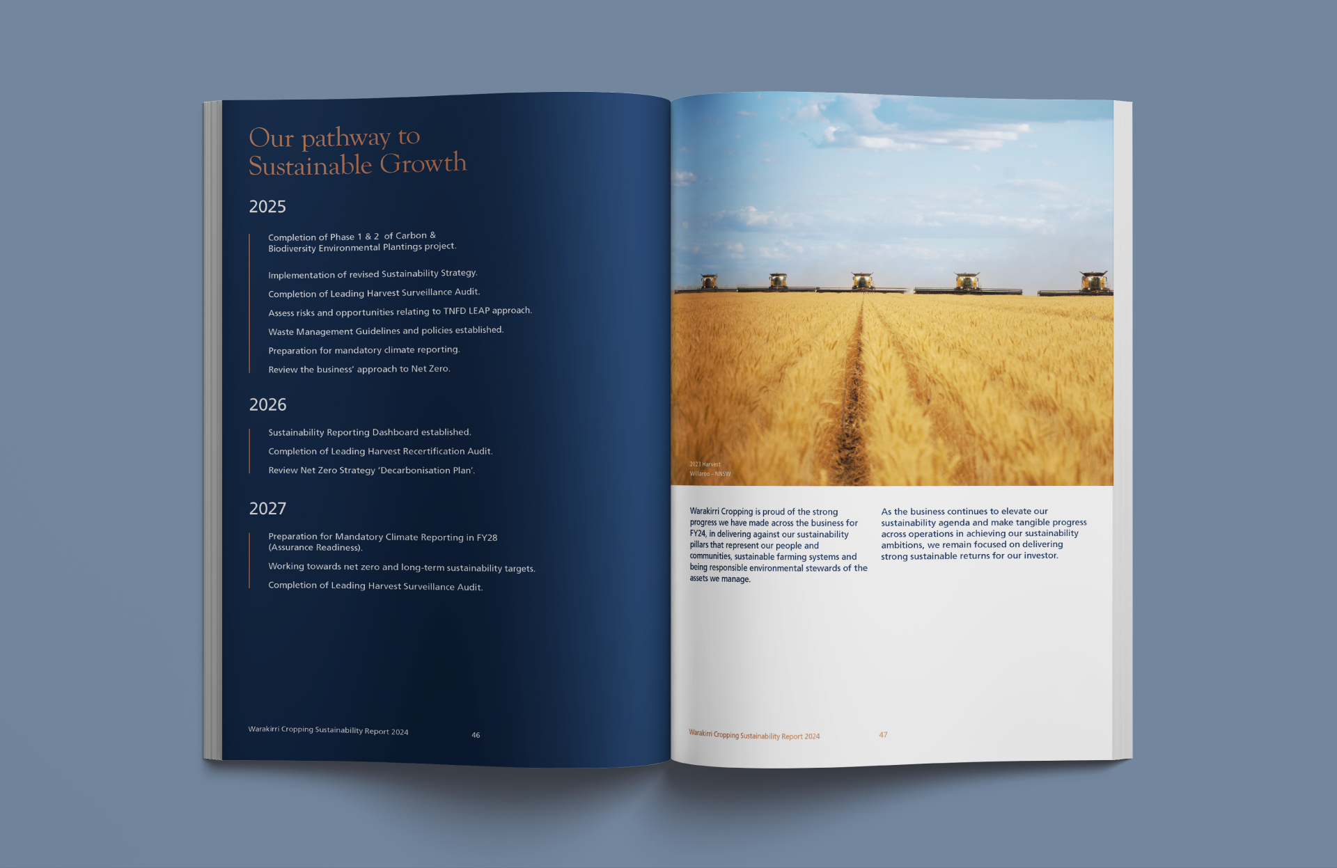 ellis jones case study warakirri sustainability report design pathway